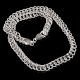 Silver Plated Brass Designer Chain Necklace for Men